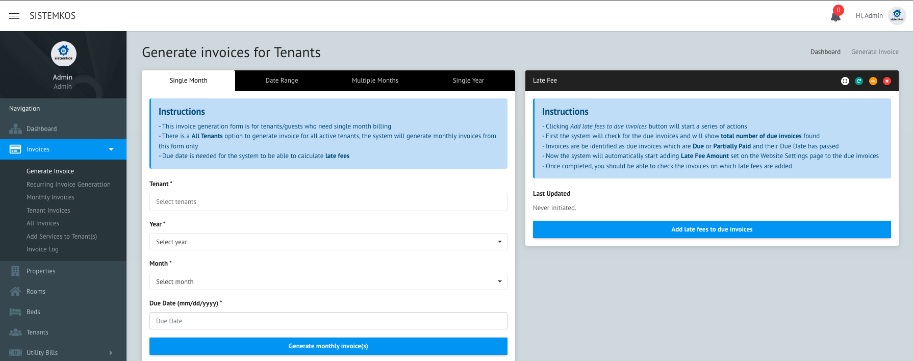 Invoice UI