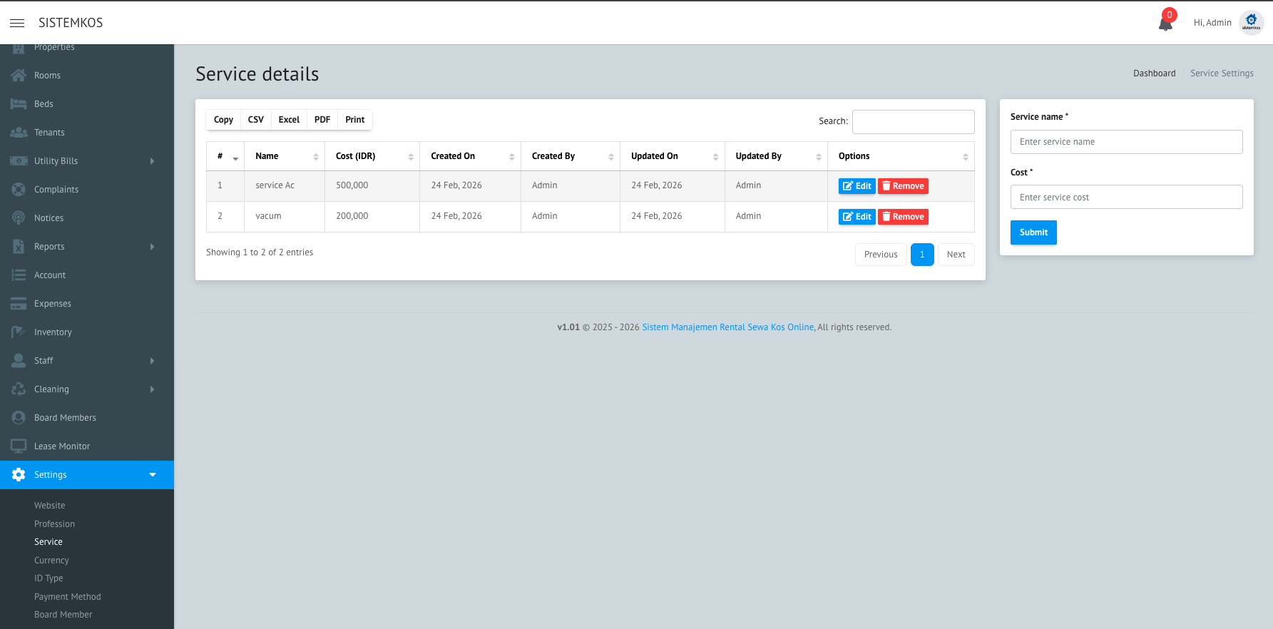 Booking Page